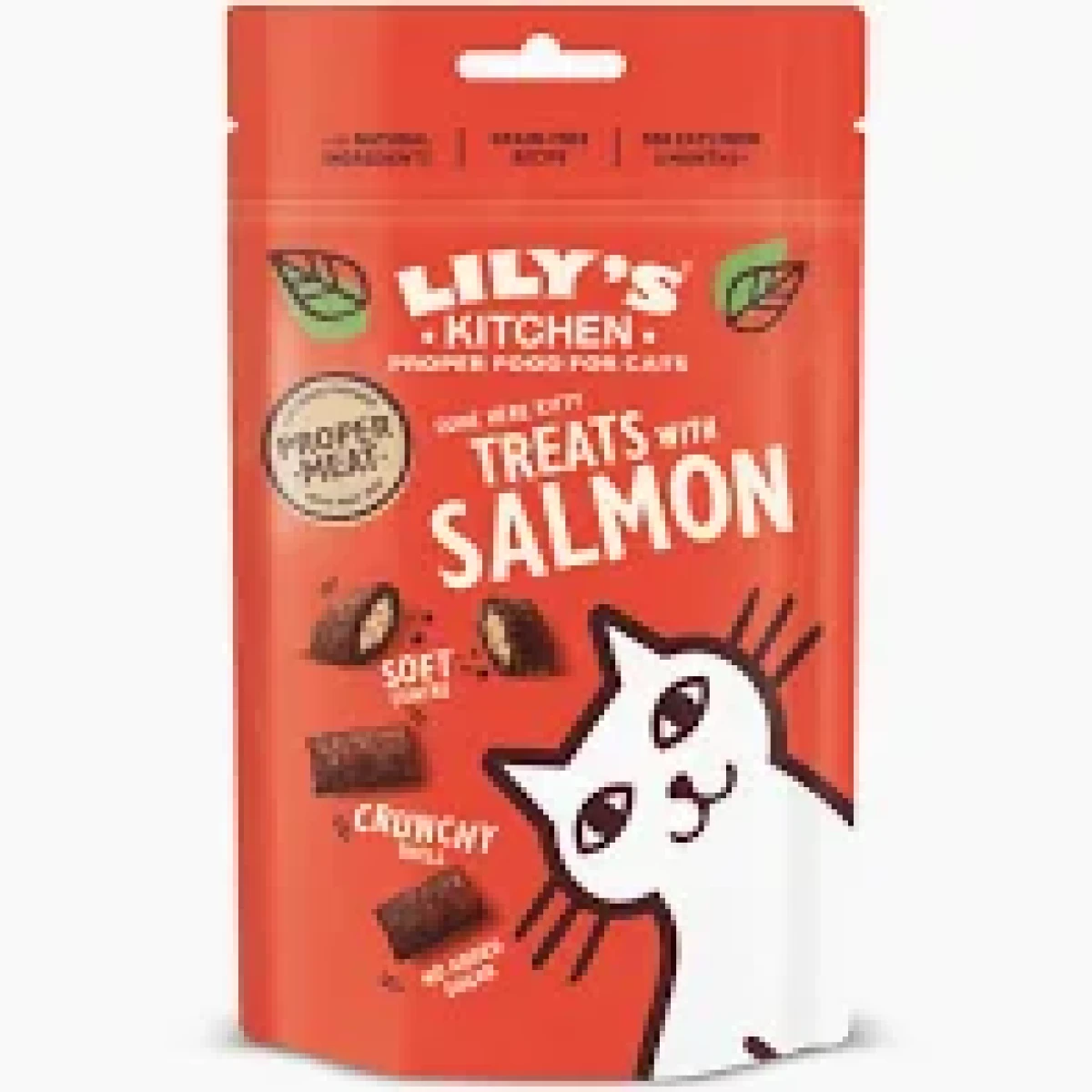 Lilly's Kitchen Salmon Pillow Treats for Cats