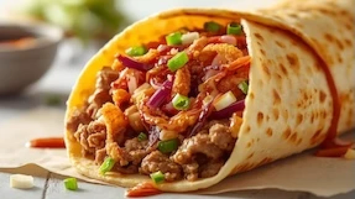 Teriyaki Pulled Beef Wrap